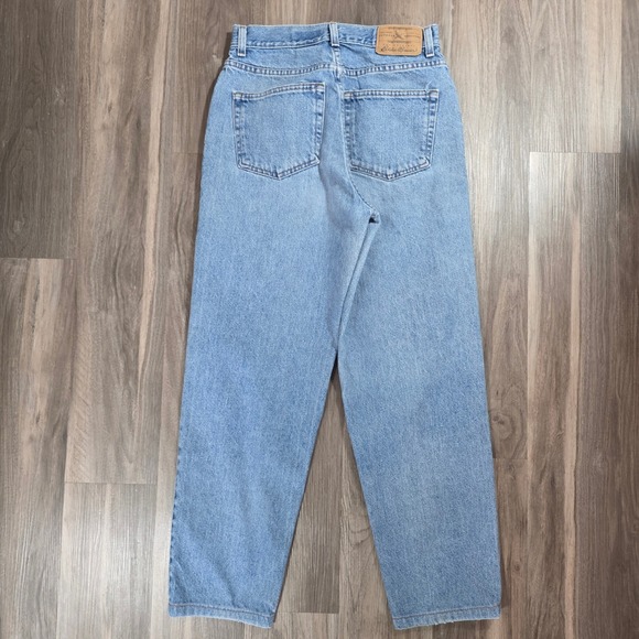 Eddie Bauer High Waisted Relaxed Straight Leg Light Wash Denim Jeans Size 10 - Picture 2 of 9